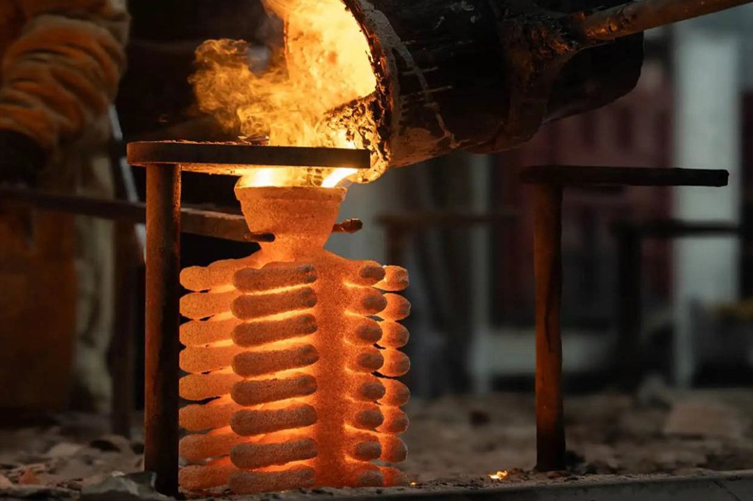 Pieza de acero producida por fundición de precisión en Turquía
